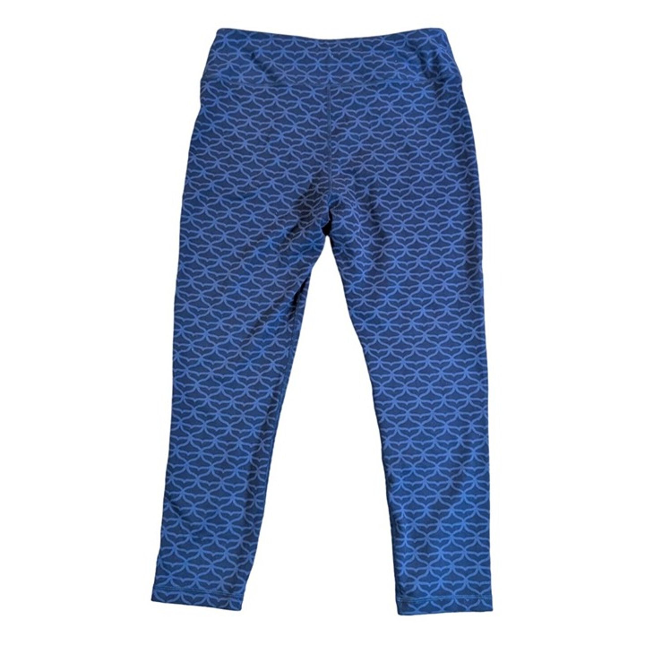 Vineyard Vines Leggings Women Large Performance Stretch Blue Tail Mermaid Size L