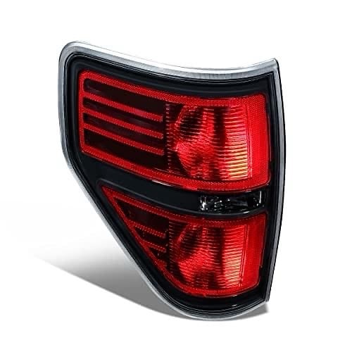 09-14 F-150 Fleetside Models, Left Driver Side Reflector Housing Tail Light Blac