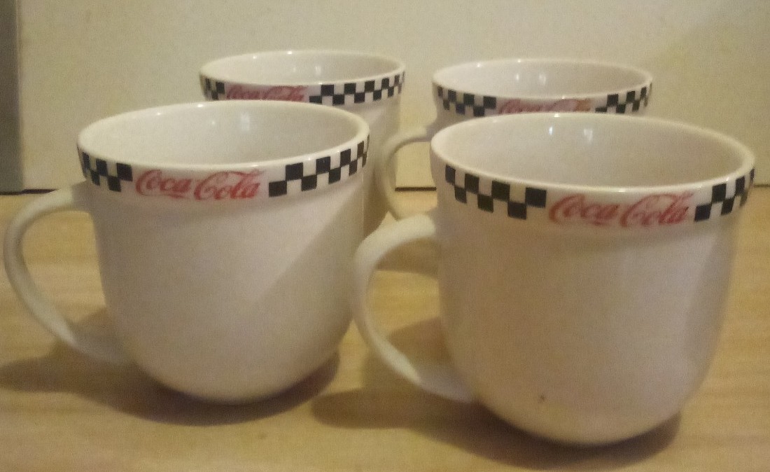 Vintage Coca Cola Diner Mugs or Soup Mugs