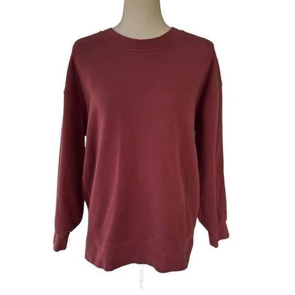 Lululemon Perfectly Oversized Crewneck Sweatshirt Red Merlot Size 6