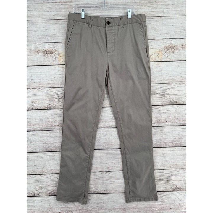 Katin Straight Leg Flat Front Chino Pants Men's Size 34 Tan/Beige