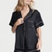 Victoria’s Secret LG Black Satin Short pajama set