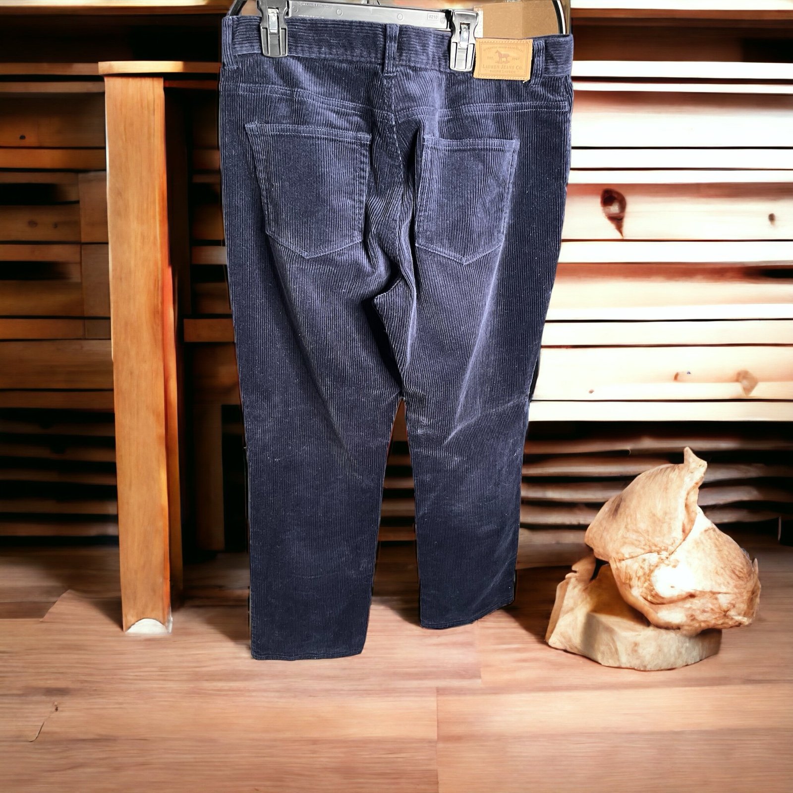 Vtg Ralph Lauren Womens Pants Size 10 Corduroy Stretch Classic Trousers