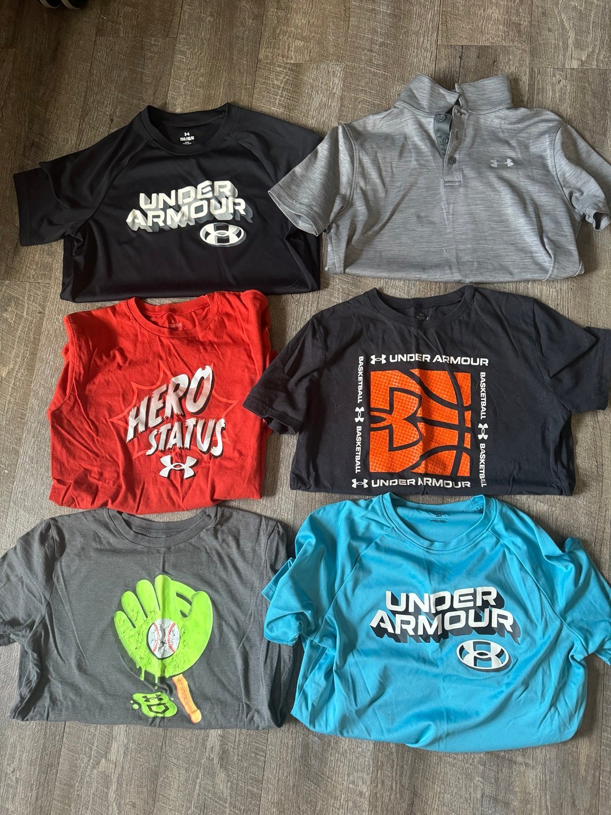 Boys Lot Under Armour Nike Adidas Medium-Large