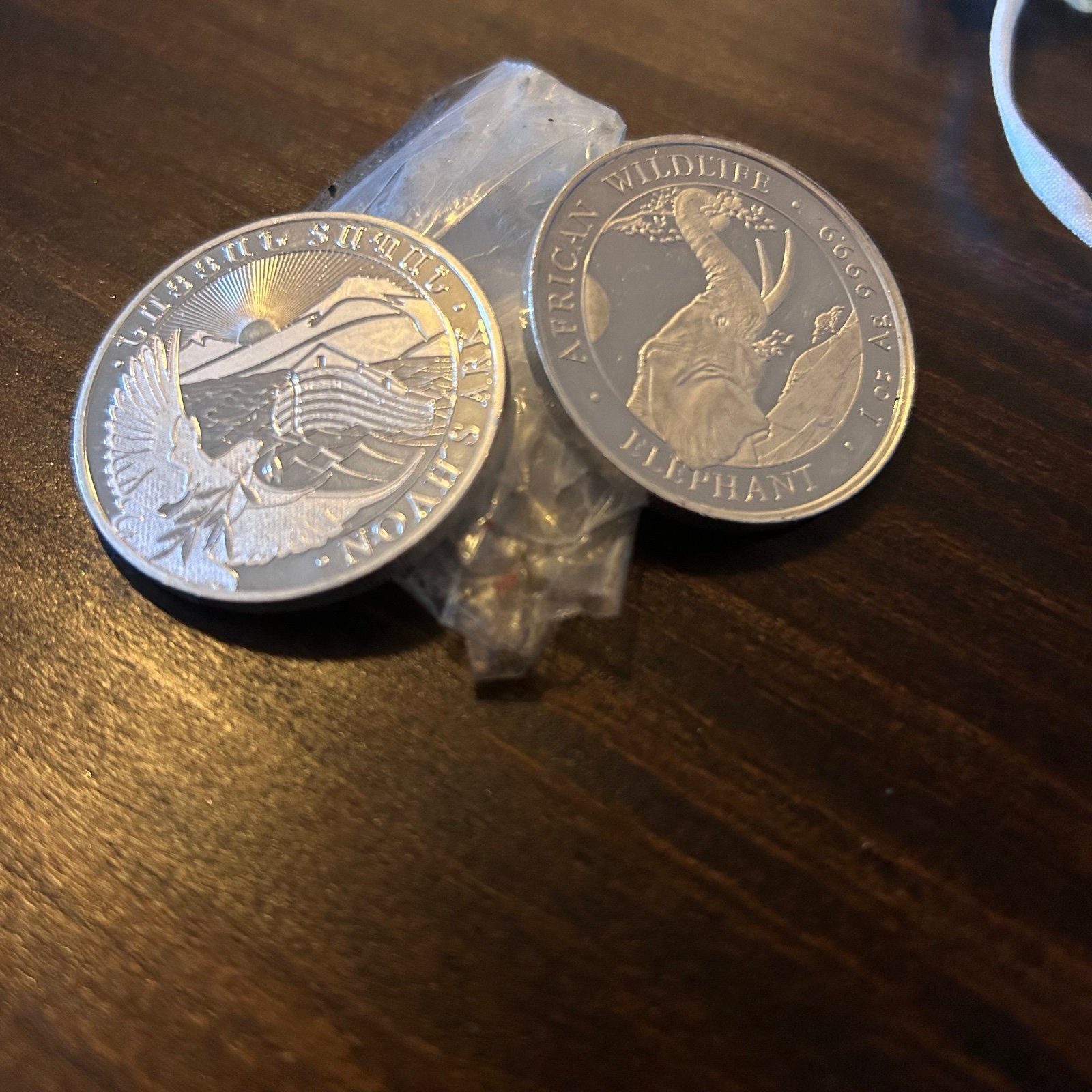 Silver exotic coins