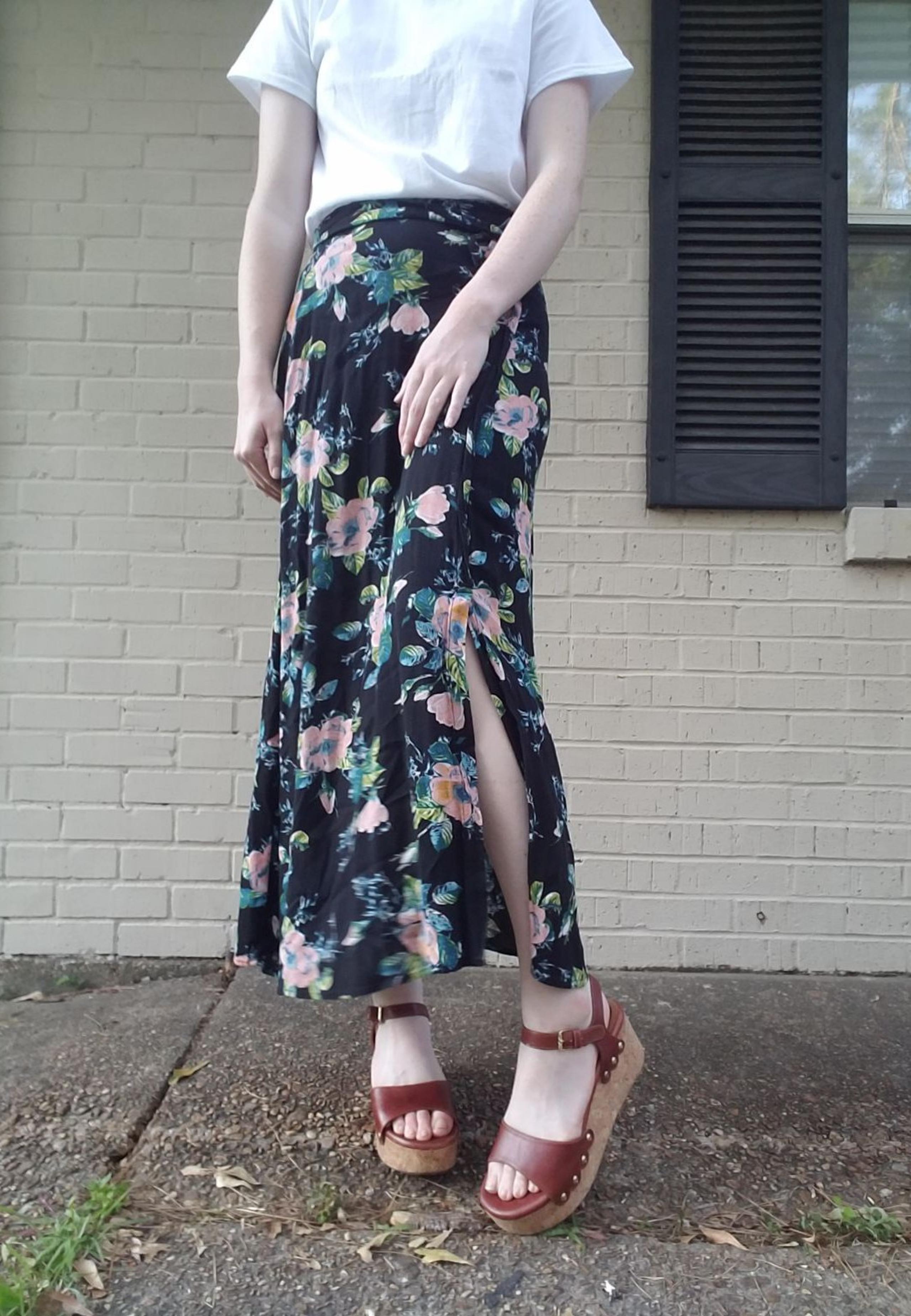 Xhilaration Floral Maxi Skirt