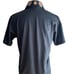 ♦︎Unused Faller Polo Shirt, Black with a subdued brown floral pattern.