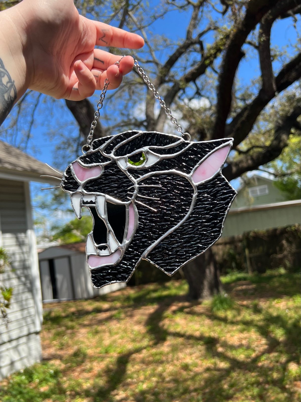 Stained Glass Panther