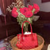 Authentic red MINIGucci canvass top handle bag Free shipping