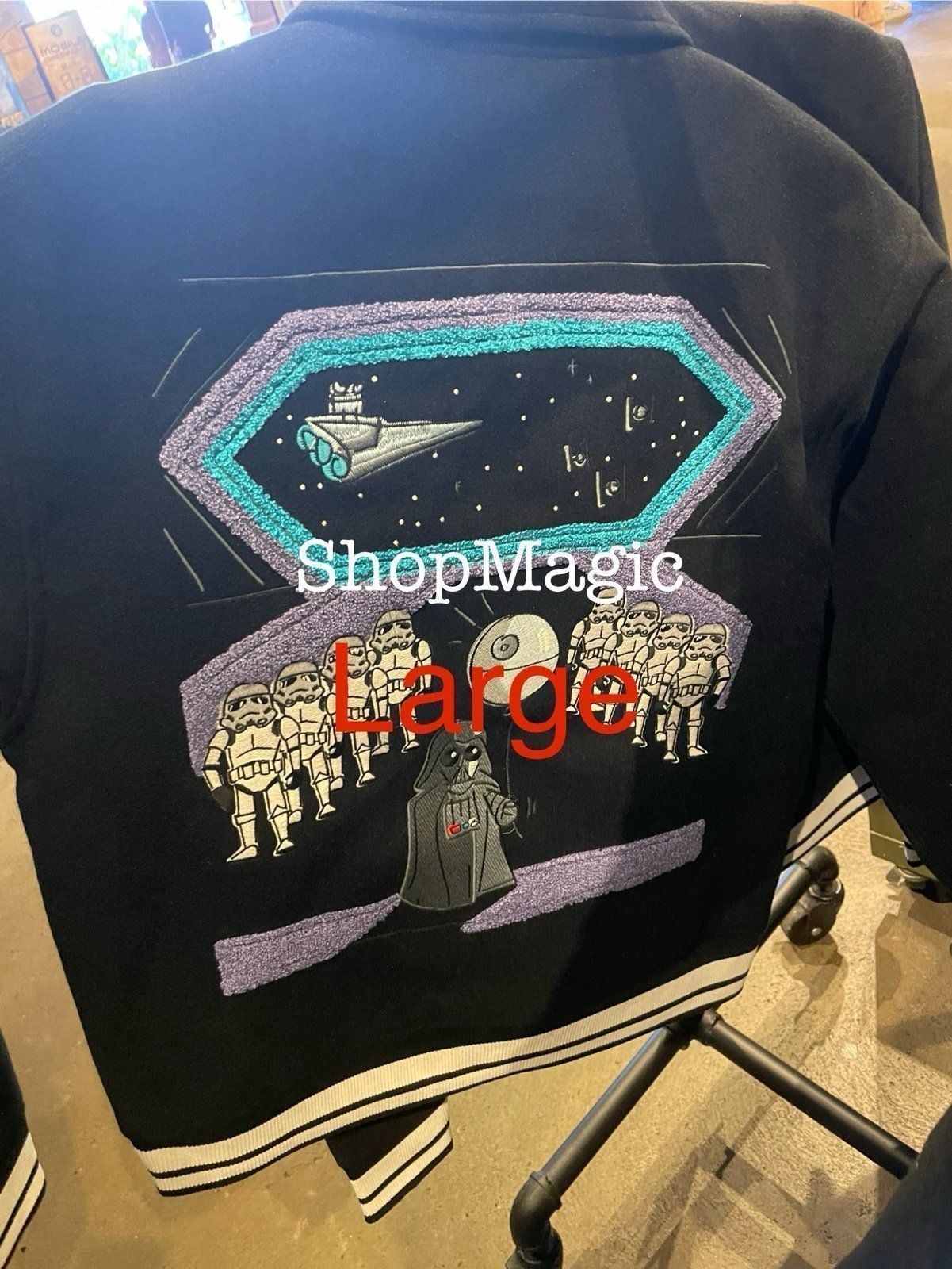 Disney Star Wars Artist Series Varsity Jacket Will Gay Large