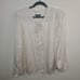 J. Crew Featherweight Satin Tie Neck Top in Antique White