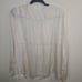 J. Crew Featherweight Satin Tie Neck Top in Antique White