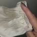J. Crew Featherweight Satin Tie Neck Top in Antique White