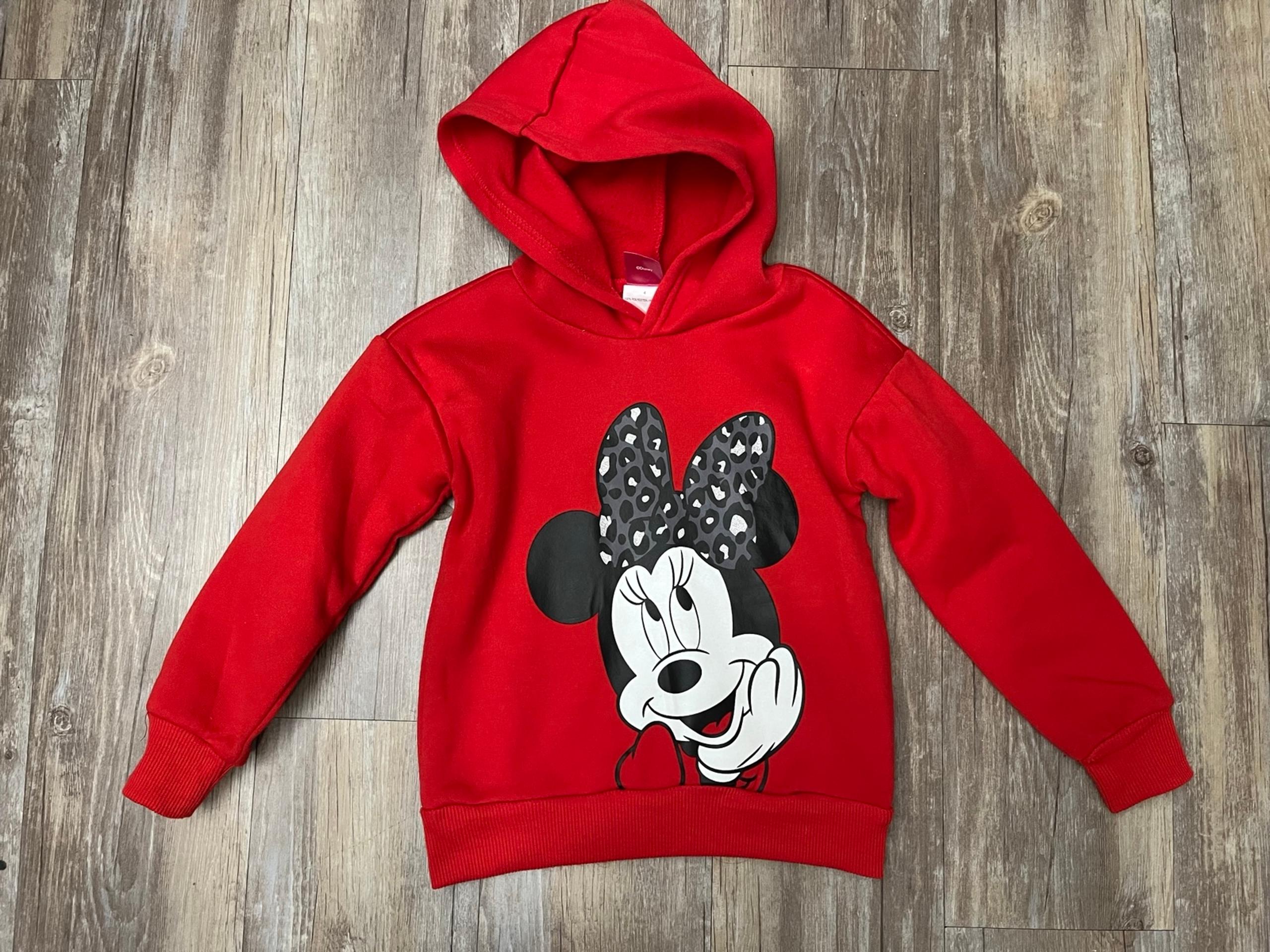 Minnie mouse hoodie 4t red