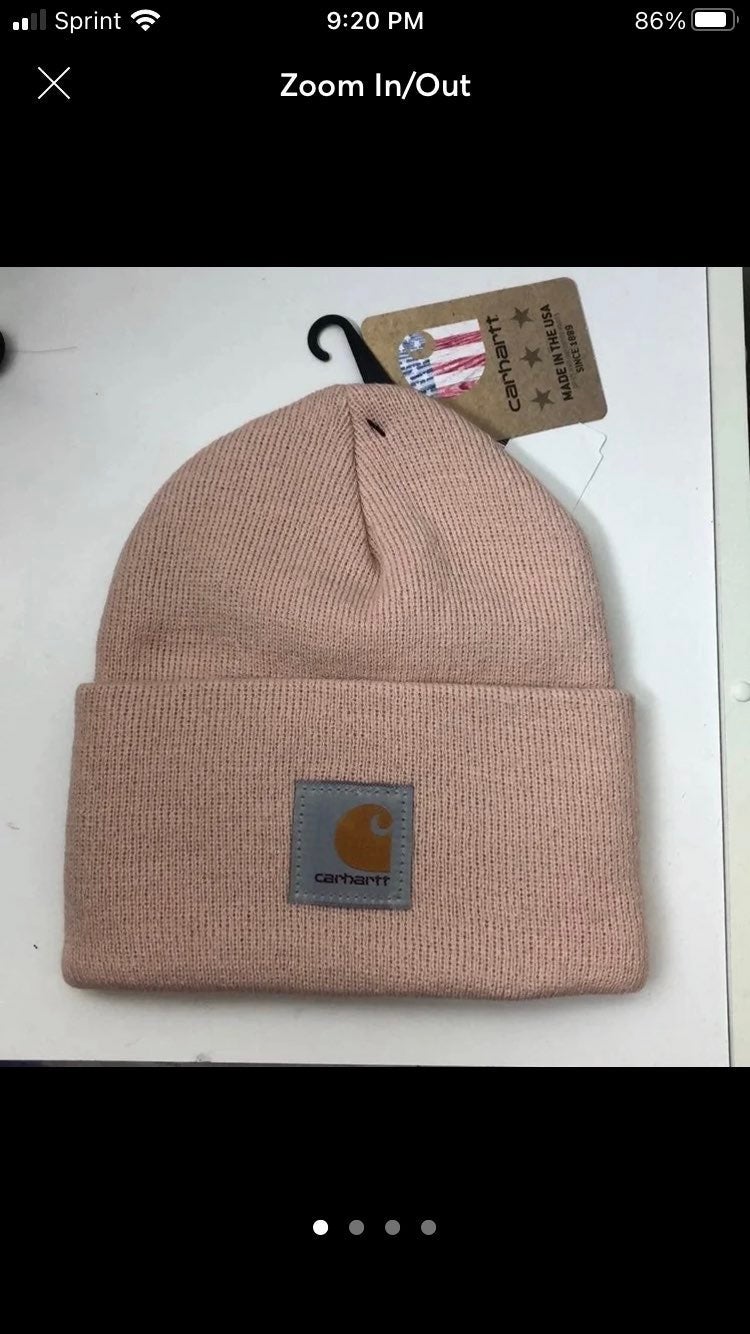 2 Carhartt beanie womans hat in pink *NE