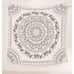 Sketched Floral Medallion Tapestry, Bohemian Mandala Wall Hanging Tapestries