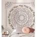 Sketched Floral Medallion Tapestry, Bohemian Mandala Wall Hanging Tapestries
