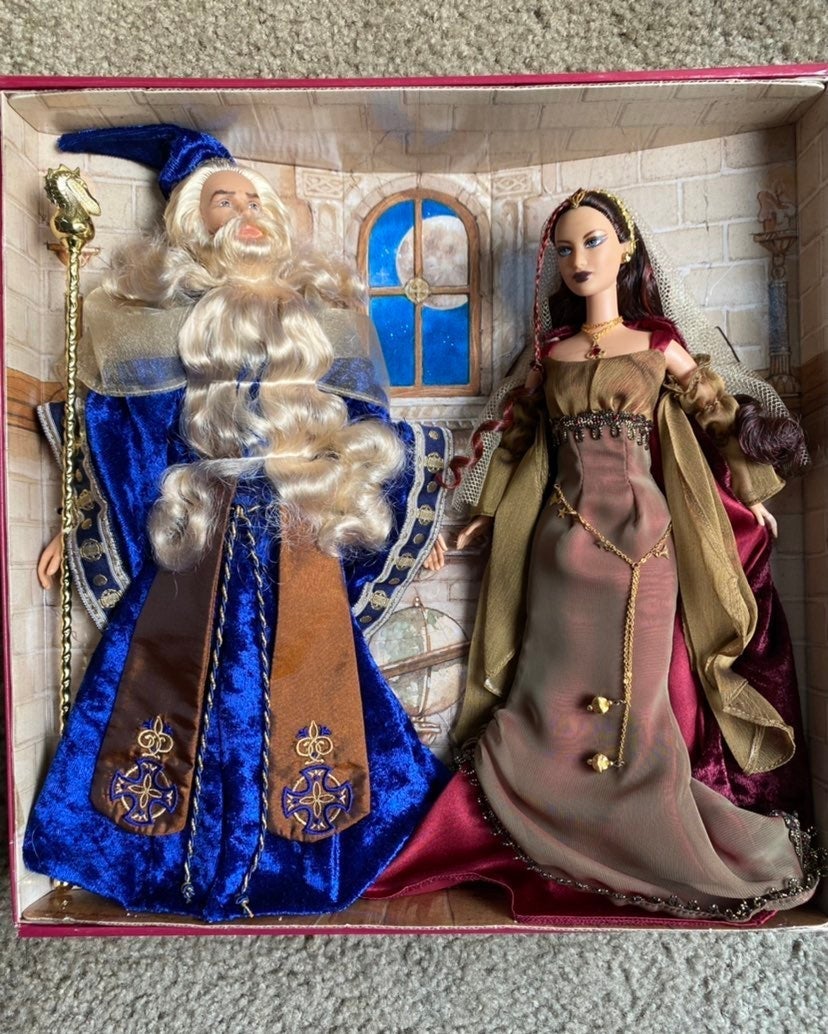 Merlin & Morgan le Fay Barbie and Ken Doll Gift Set, Magic & Mystery Collection