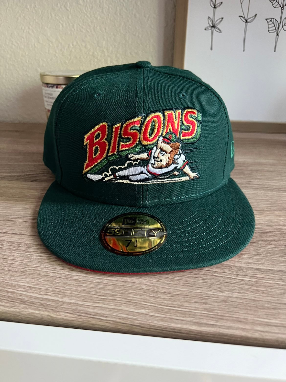 Buffalo Bison New Era 59FIFTY Fitted Hat Size 7 ¼