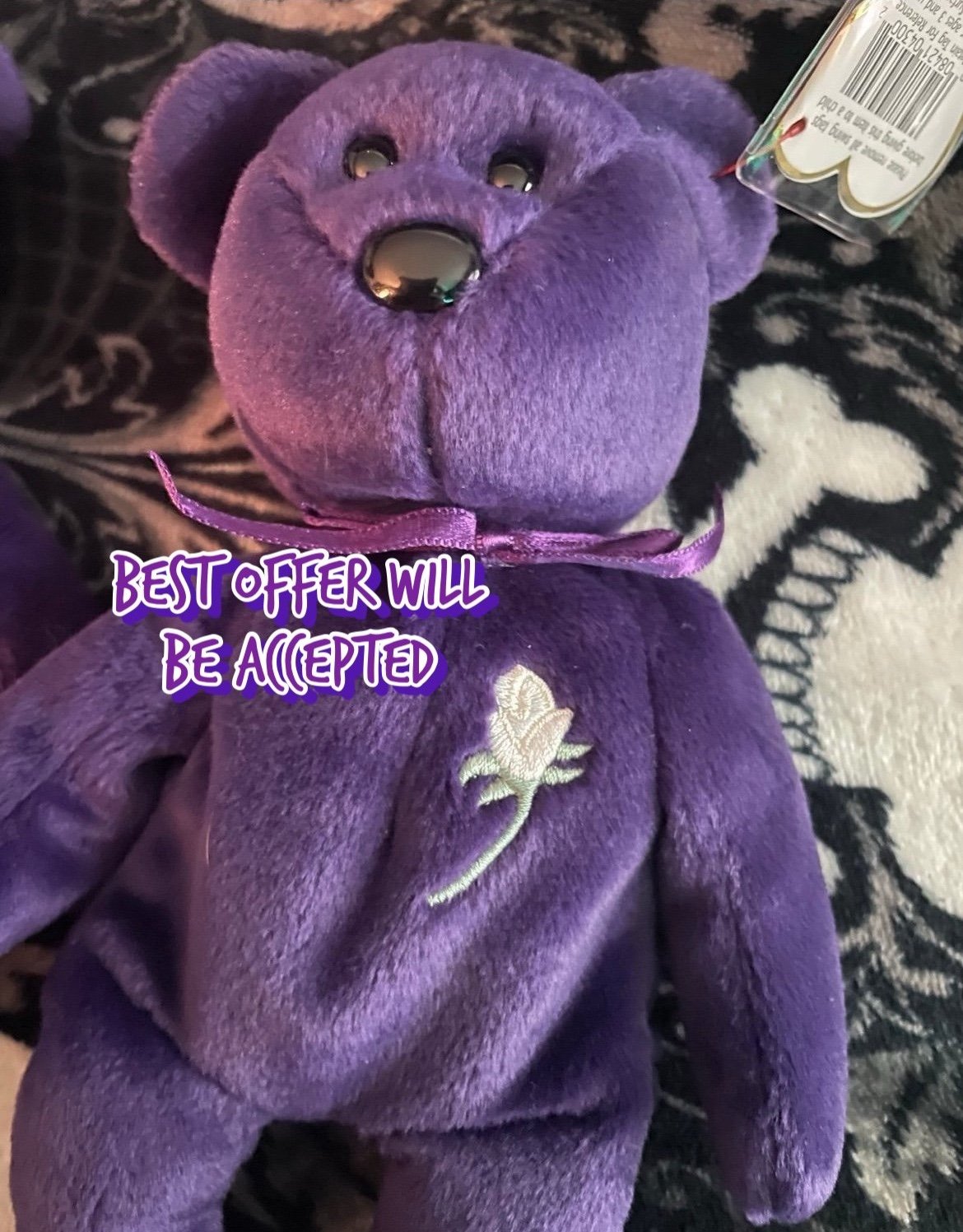 1997 Princess Diana Ty Beanie baby with misprint tags