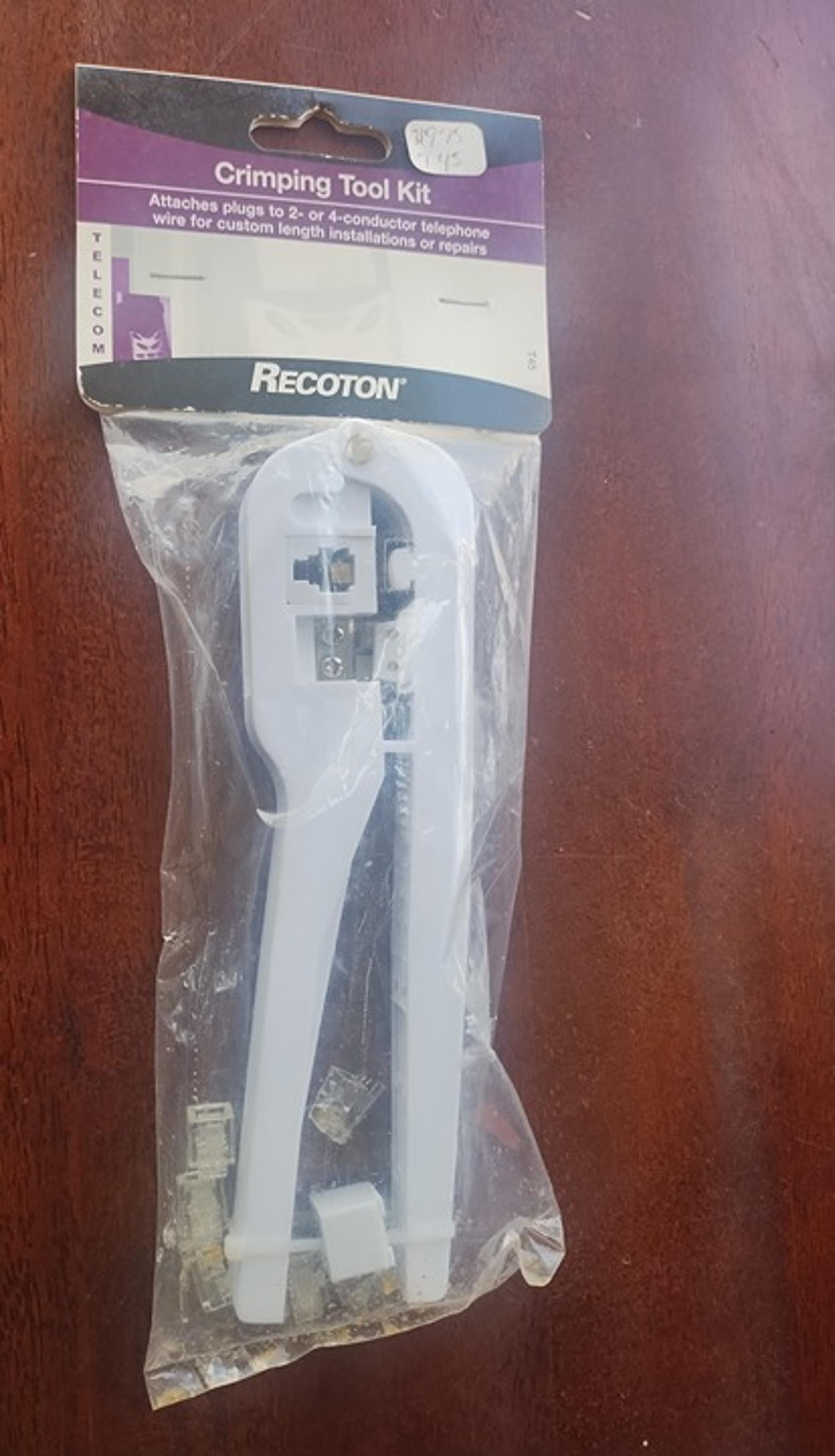 Recoton T45 Crimping Tool Kit Telephone wire