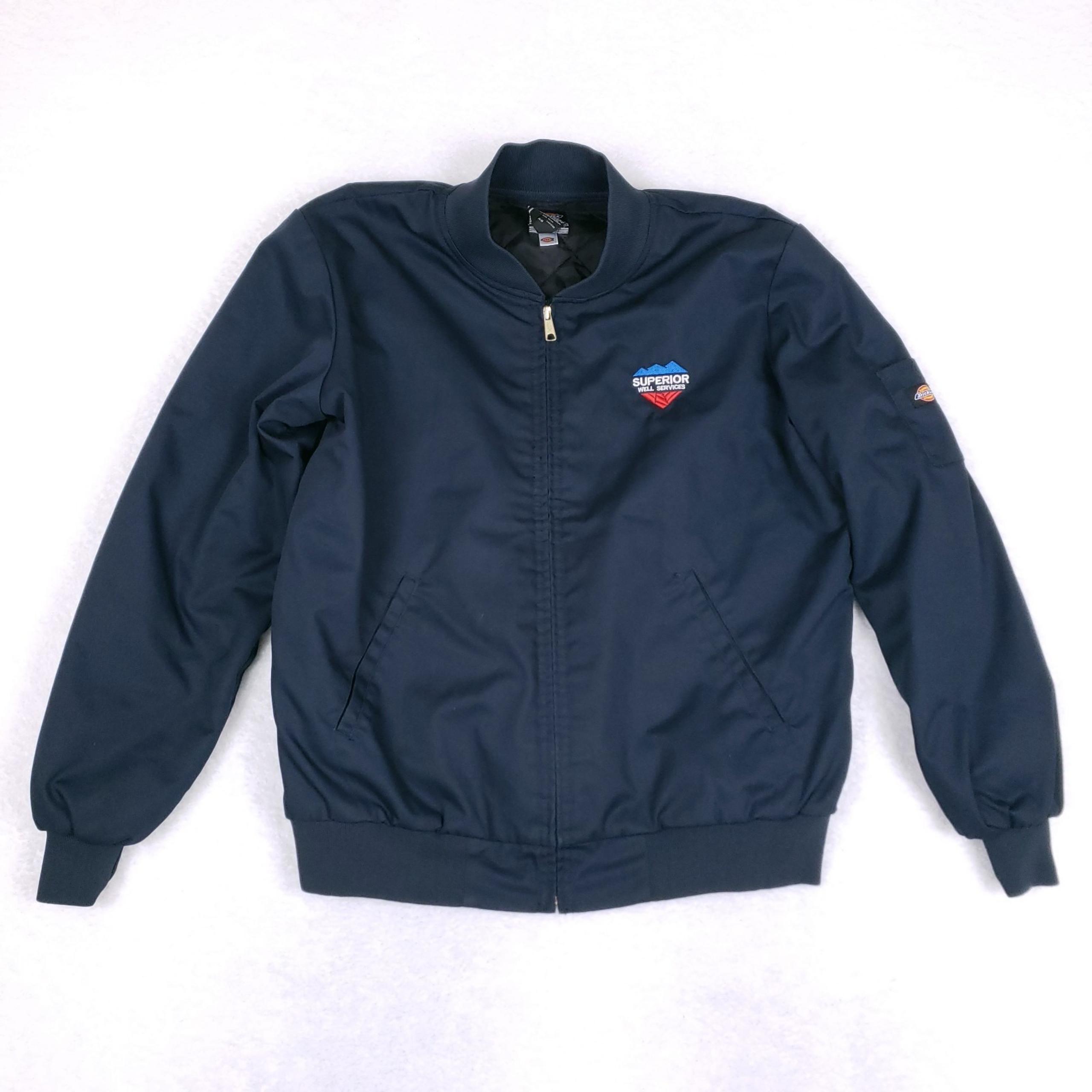 Dickies Work Jacket Bomber Utility Size Large Navy Industrial Core Americana
