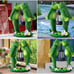 Kiss Frogs Statue for Garden Decor Solar Lantern LED Outdoor Decoration Figurine