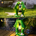 Kiss Frogs Statue for Garden Decor Solar Lantern LED Outdoor Decoration Figurine