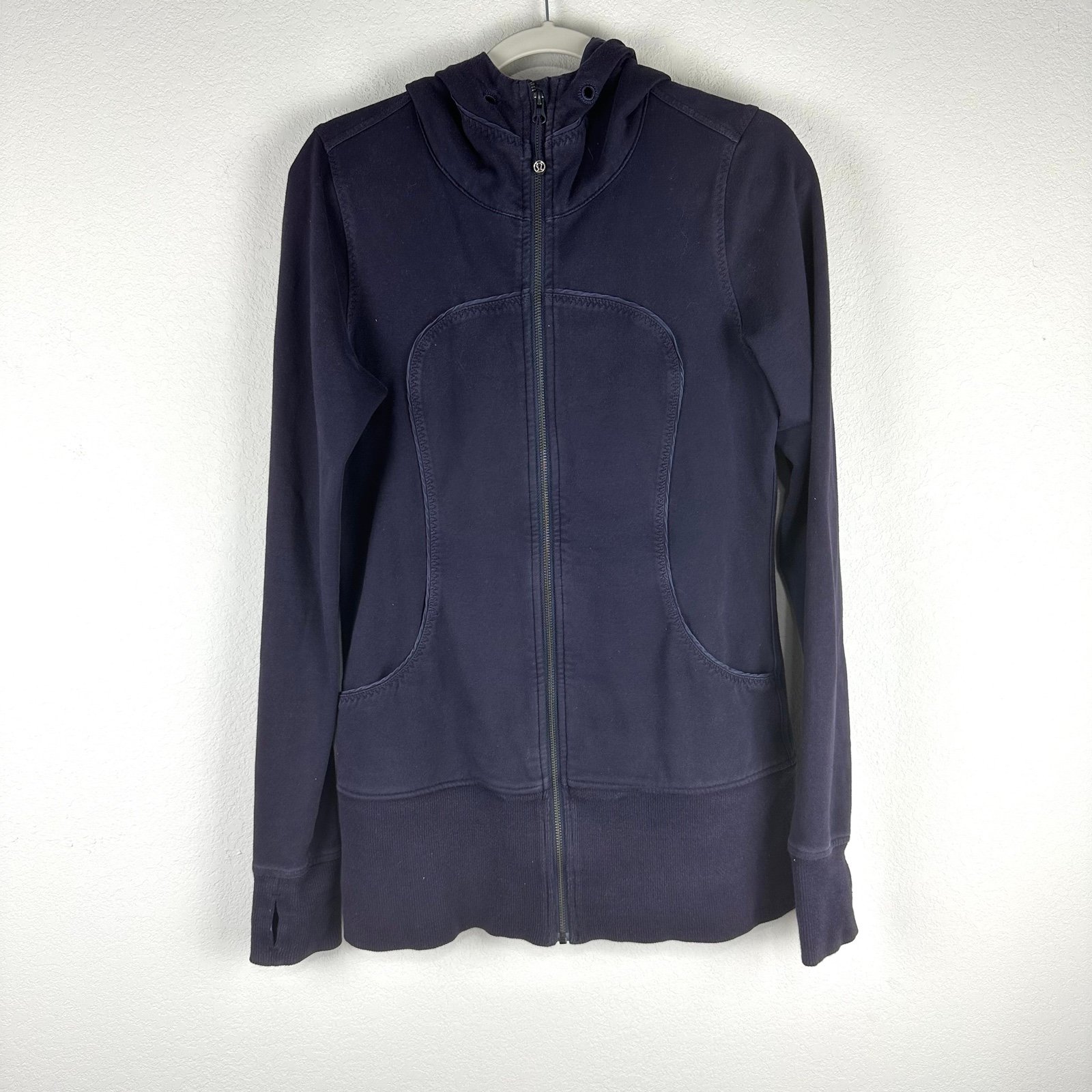 Lululemon Dark Purple Scuba Full Zip Hooded Jacket Size 10