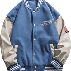 Men's Letter Love Print Varsity Jacket Vintage Graphic Base (O.M EXCLUSIVE)