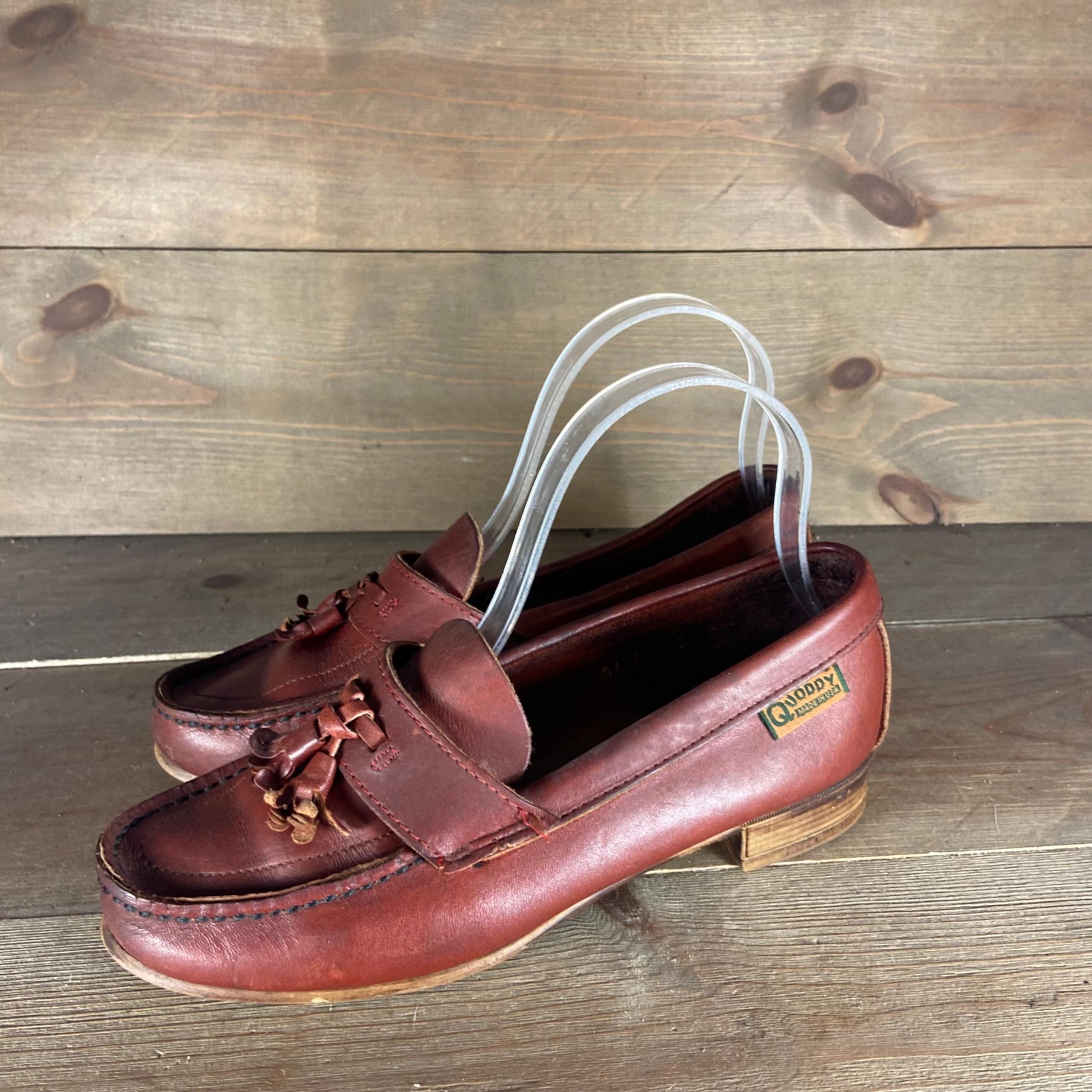 quoddy womens size 6.5 shoes brown leather slip on comfort loafers 

Gently used