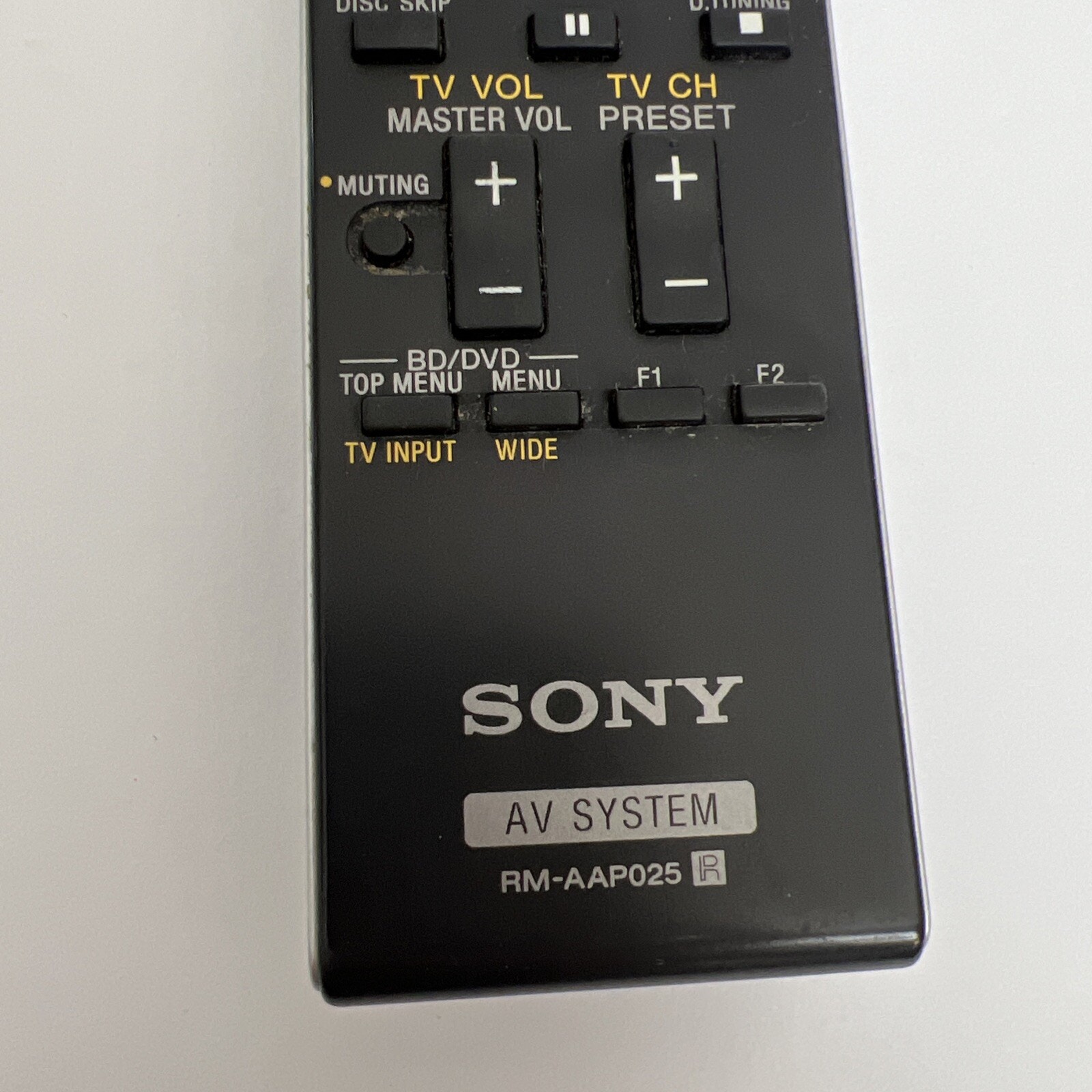 Sony Remote Control AV System RM-AaP025 Home Theater Receiver
