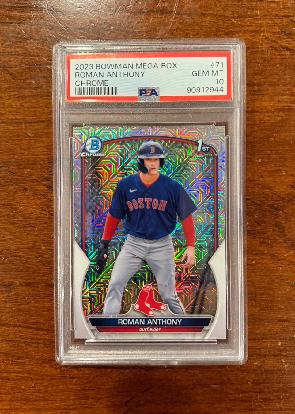 2023 Bowman Roman Anthony 1st Chrome Mojo Refractor Red Sox #BCP-71 PSA 10