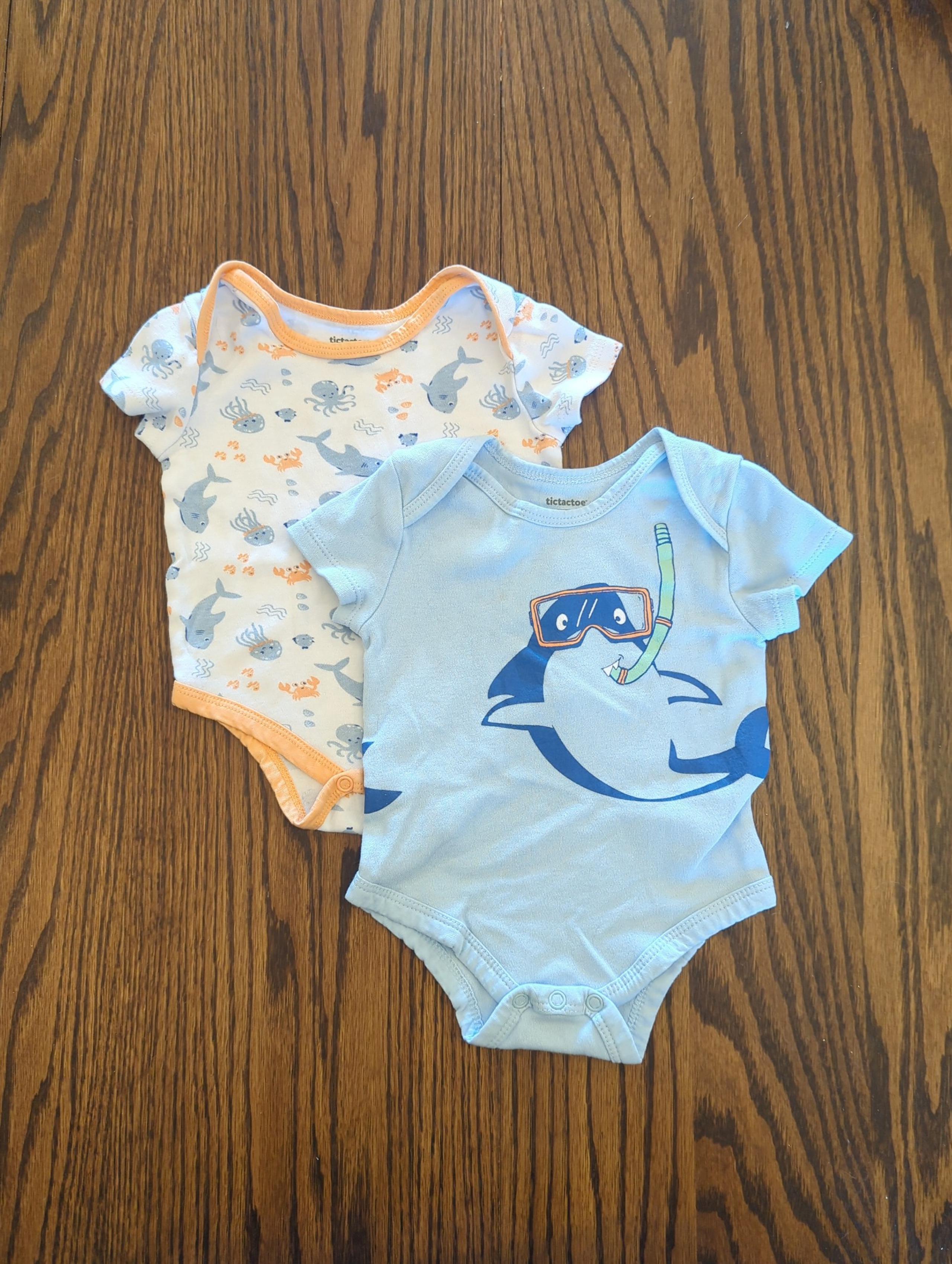 6-9m tictactoe bodysuits