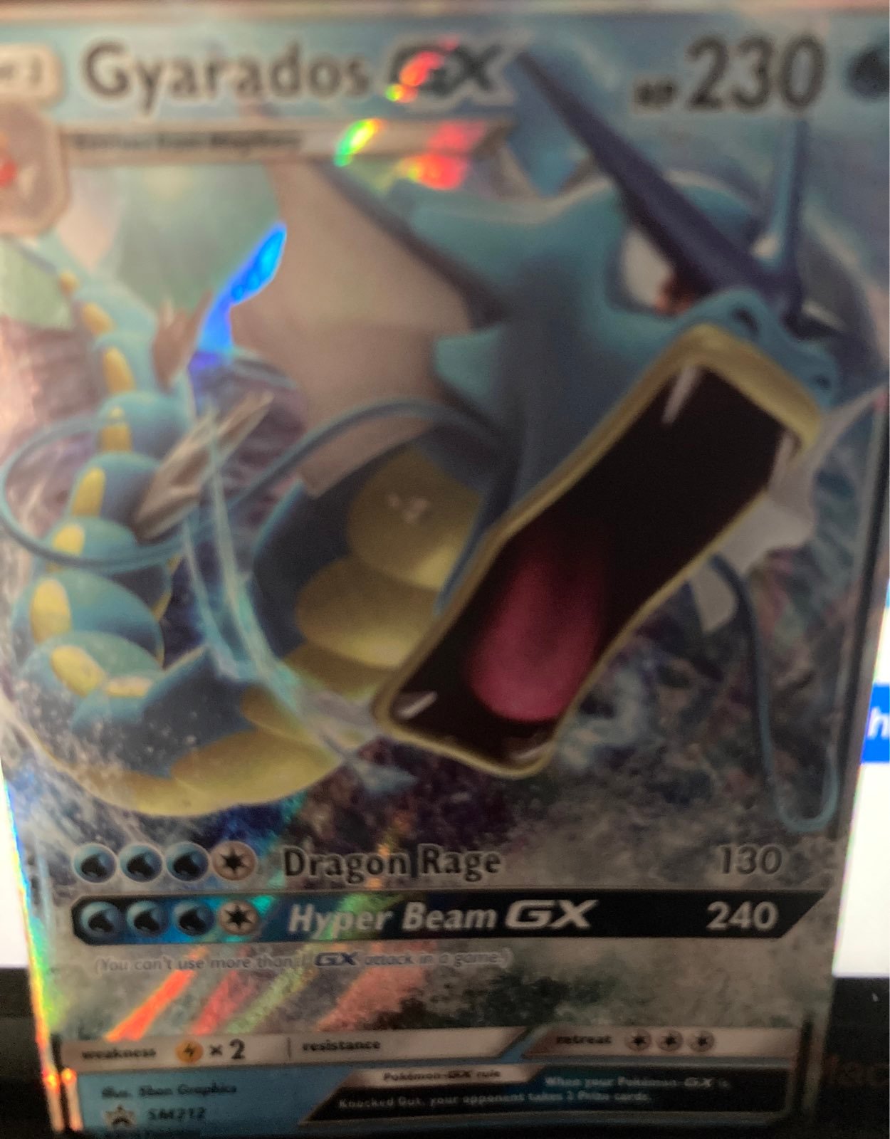 Pokemon Gyarados GX Card