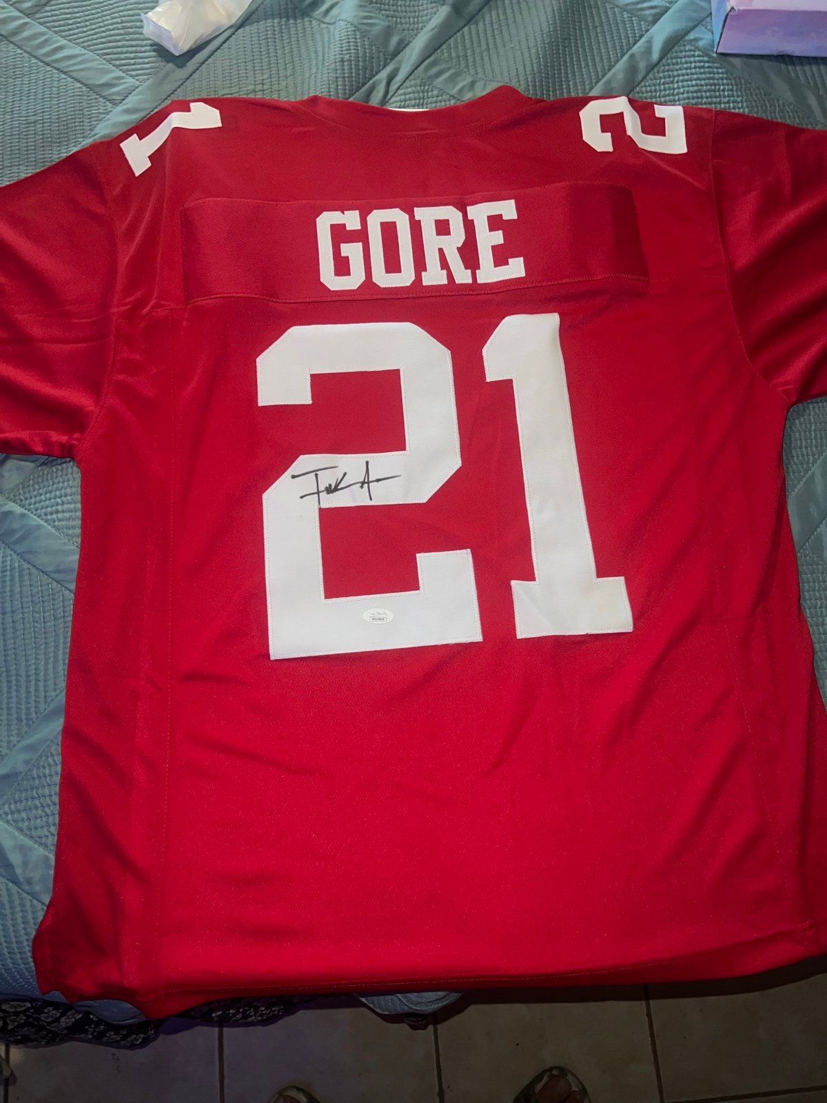 San Francisco 49ers Frank Gore autograph jersey