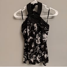 White House Black Market floral summer halter top - size small