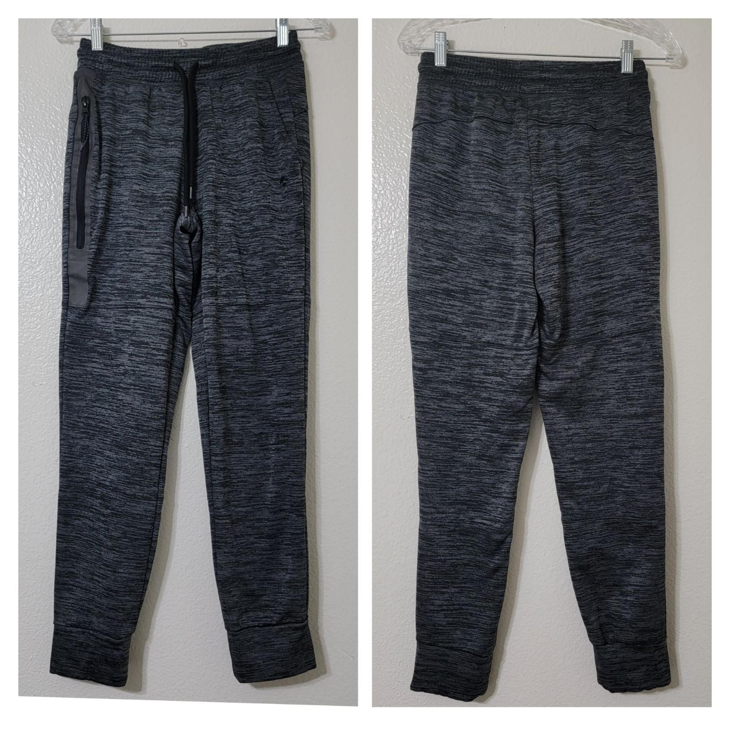 RBX Active Mens Sz Small Fleece Tapered Jogger Pants Bonded Pockets