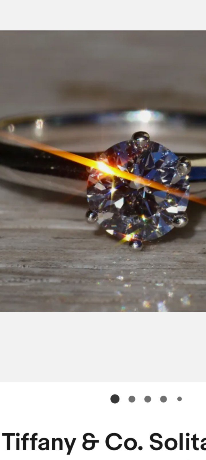 925 Silver 1 carat Ring