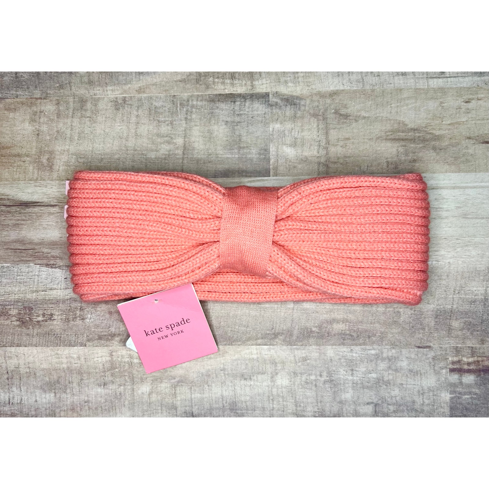 Kate Spade Pink Chilled Apicot One Size Turban Headband