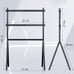 37 -70 inch Stylish TV Easel Stand Adjustable Height, Functional Art, LED LCD S