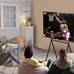 37 -70 inch Stylish TV Easel Stand Adjustable Height, Functional Art, LED LCD S
