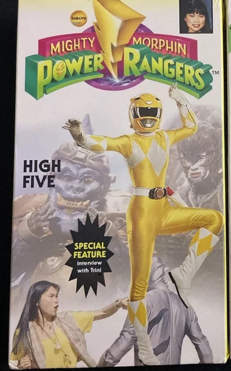 Mighty Morphin Power Rangers - High Five. Yellow Ranger. (VHS) NEW.