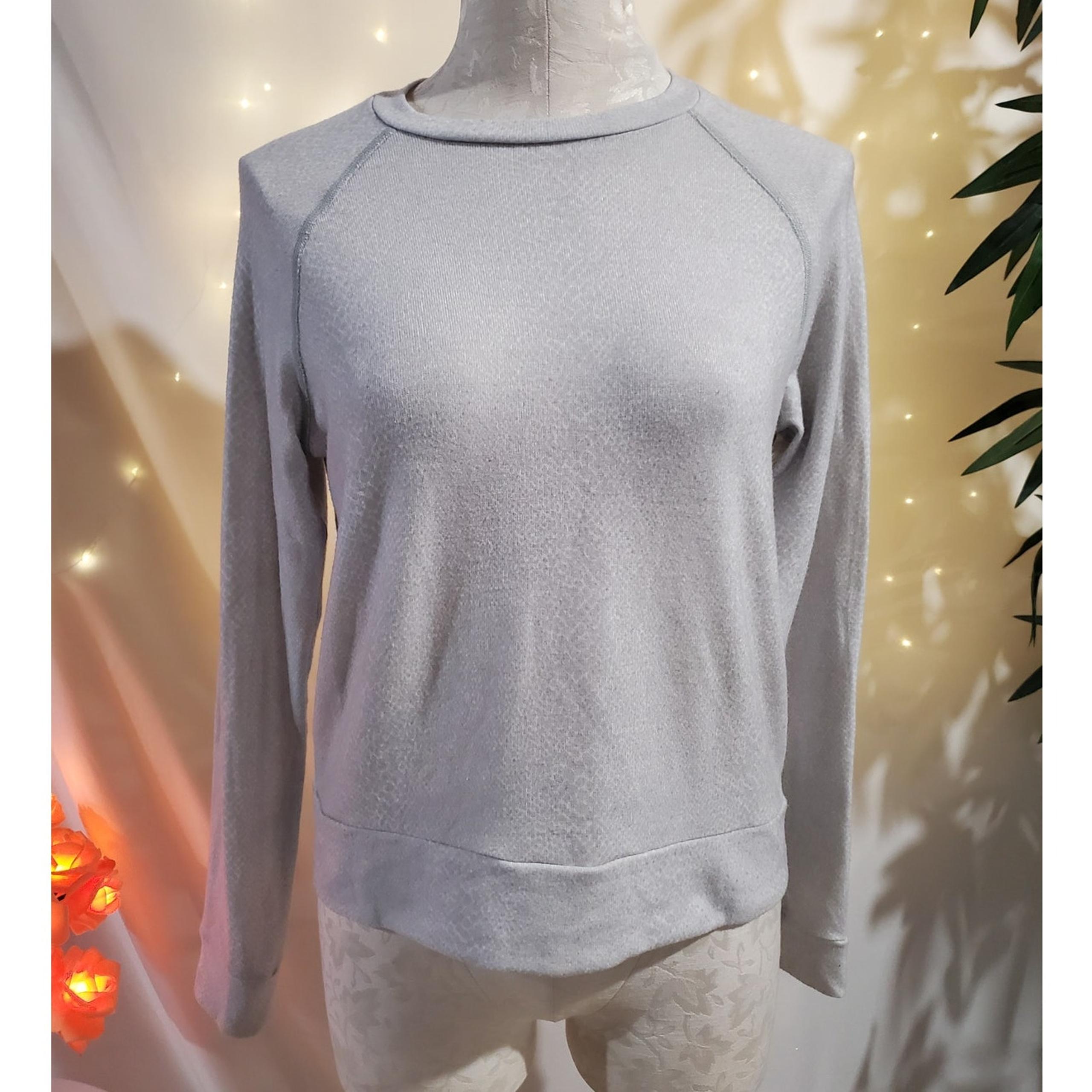 Beyond Yoga Favorite Gray Snake Print Raglan Pullover Sweatshirt Womens Size XS