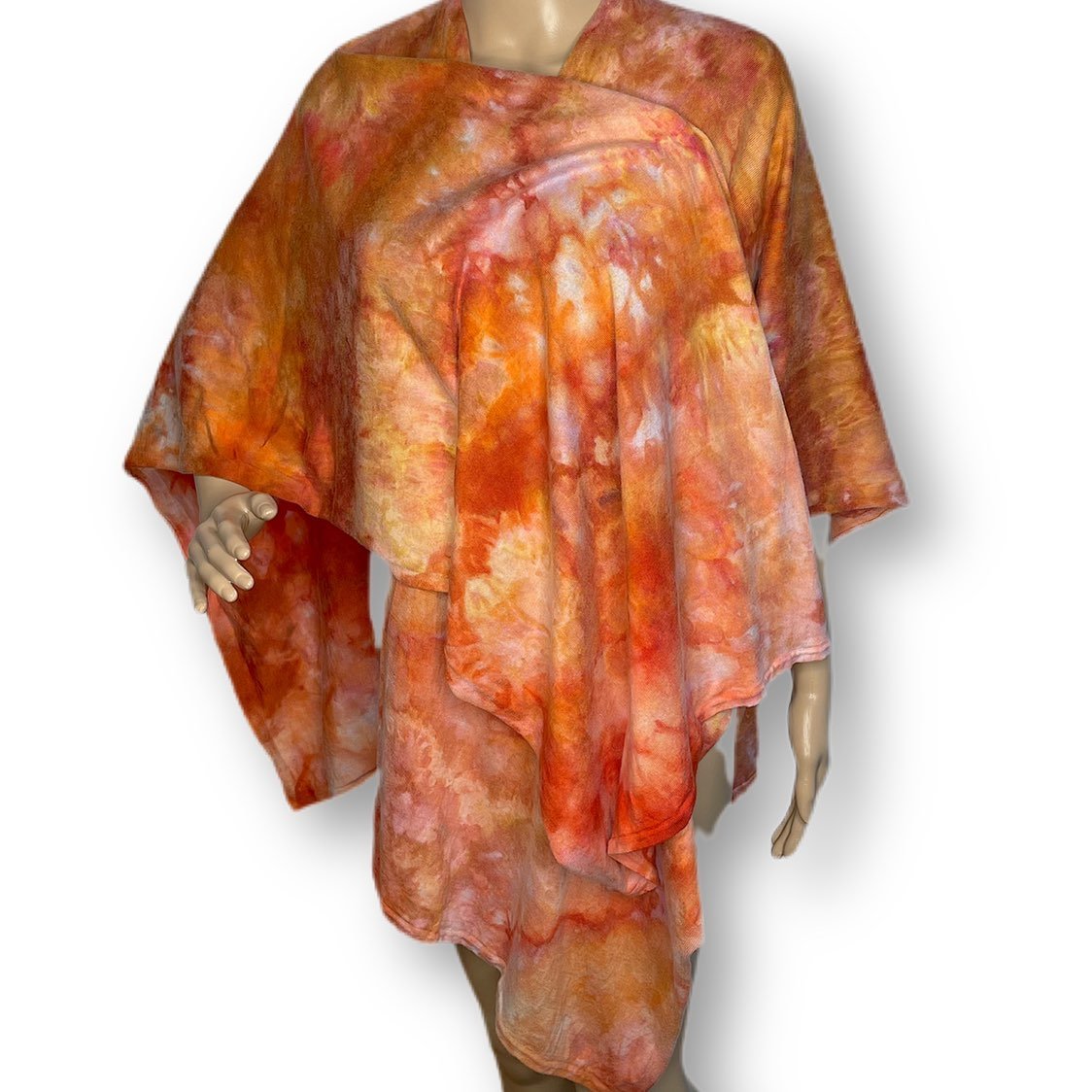 Tie dye ice dye sweater wrap