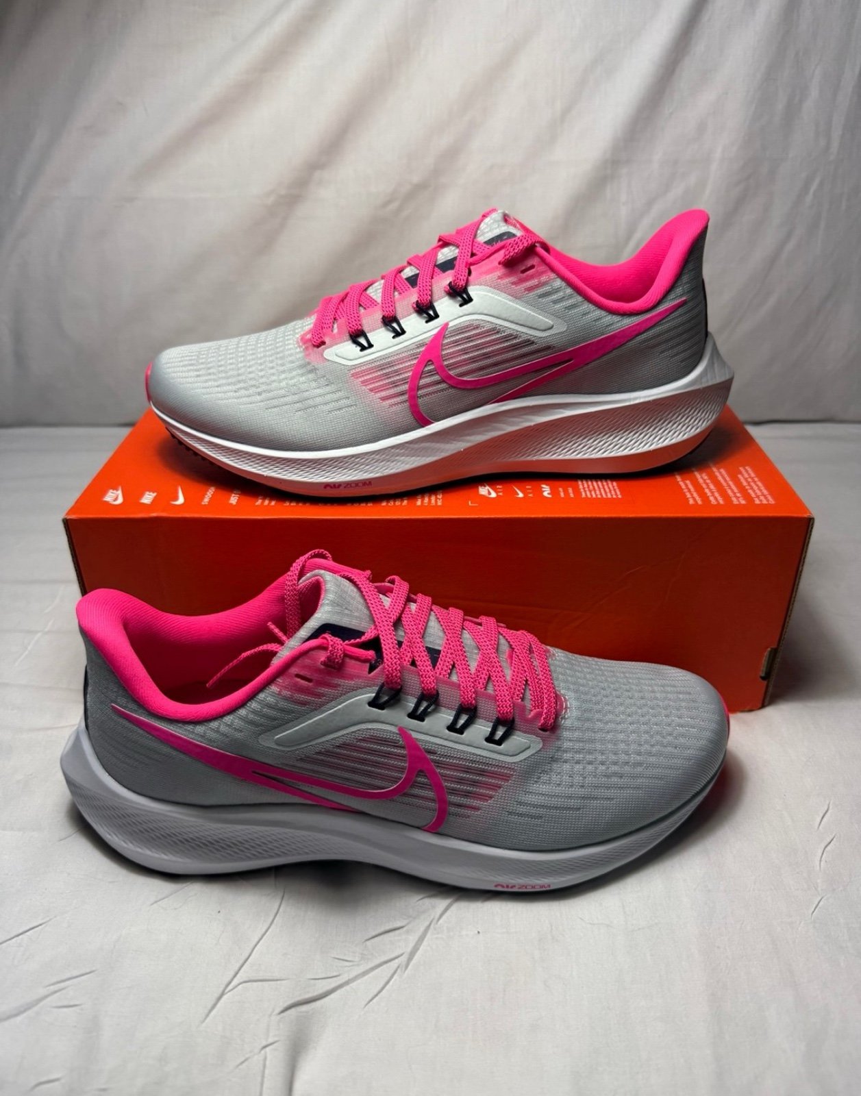 Nike Air Zoom Pegasus 39 Platinum Hyper Pink Women's Shoes Size 9 FD0296-001