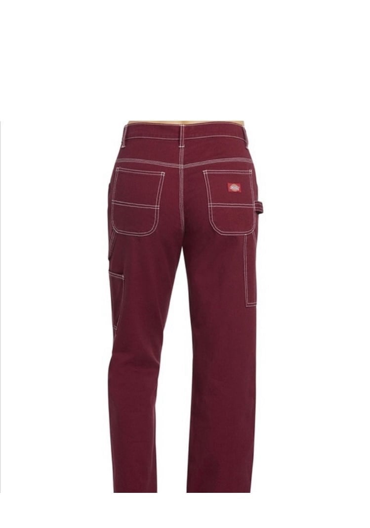 Dickies women's maroon cargo pants
