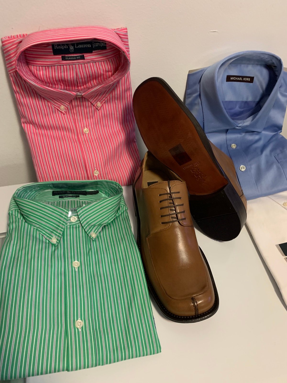 Bundle: shirts, shoes by Ralph L & Kenneth Cole