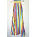 MDS Stripes Rainbow Multiple Stripe Collared Button Down Shirt Dress Size 2