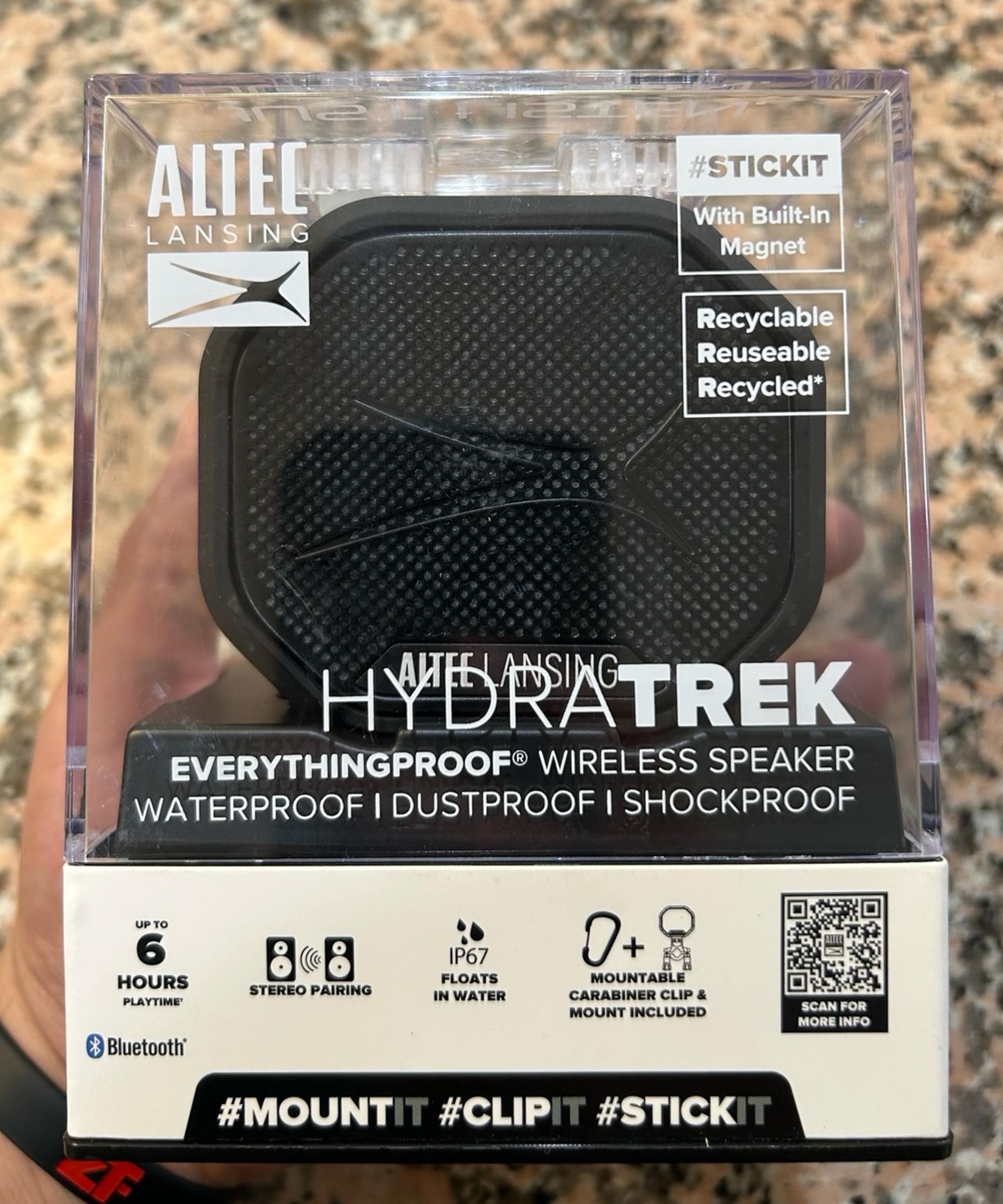 Altec Lansing HYDRATREK wireless speaker WATER, DUST & SHOCK PROOF!!
